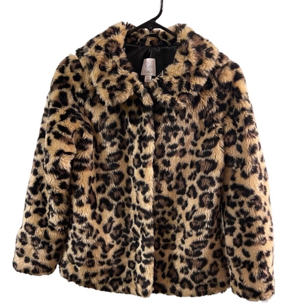 1989 Place Girl’s Leopard Print (Faux) Fur Coat